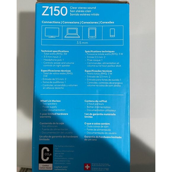 Logitech Z150 Multimedia Speakers Black - Picture 2 of 6